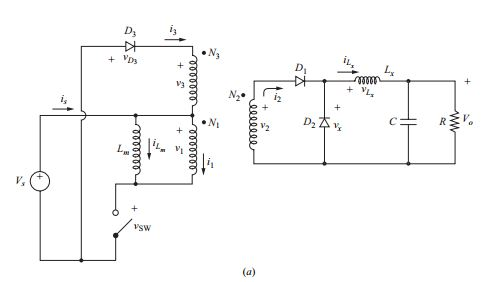 Solved The forward converter of Fig. 7-5a has parameters | Chegg.com