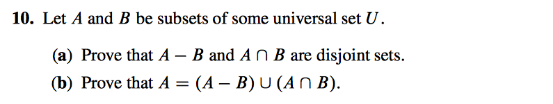Solved 10 Let A And B Be Subsets Of Some Universal Set U Chegg Solved 10 Let A And B Be Subsets Of Some Universal Set U Chegg