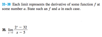 Solved Each limit represents the derivative of some function | Chegg.com