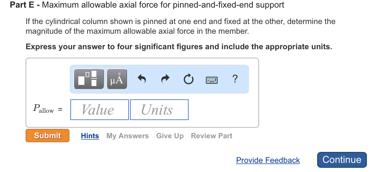 Solved Design of Columns for Concentric Loading Part A - | Chegg.com