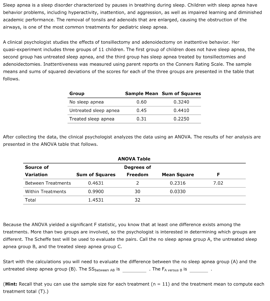 Printable Sleep Apnea Questionnaire