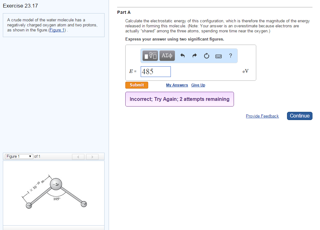 solved-a-crude-model-of-the-water-molecule-has-a-negatively-chegg