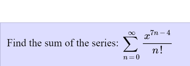 Solved Find the sum of the series sigma n = 0 to infinity | Chegg.com