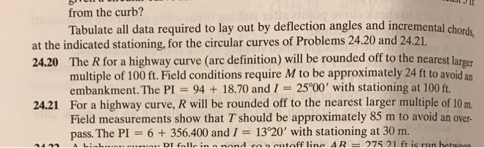 Solved 24.21 ONLY. Tabulate all data required to lay out by | Chegg.com