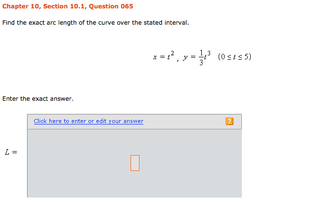 Solved Find The Exact Arc Length Of The Curve Over The 2921