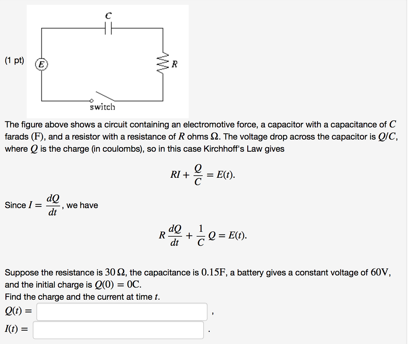 Solved The Figure Above Shows A Circuit Containing An Ele...