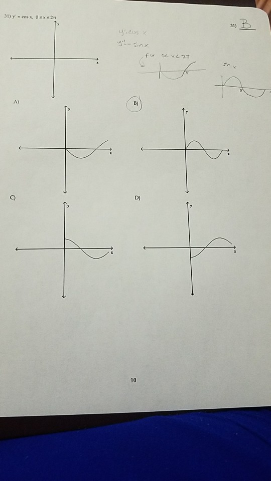 Solved 31) A) B) D) C) 10 | Chegg.com