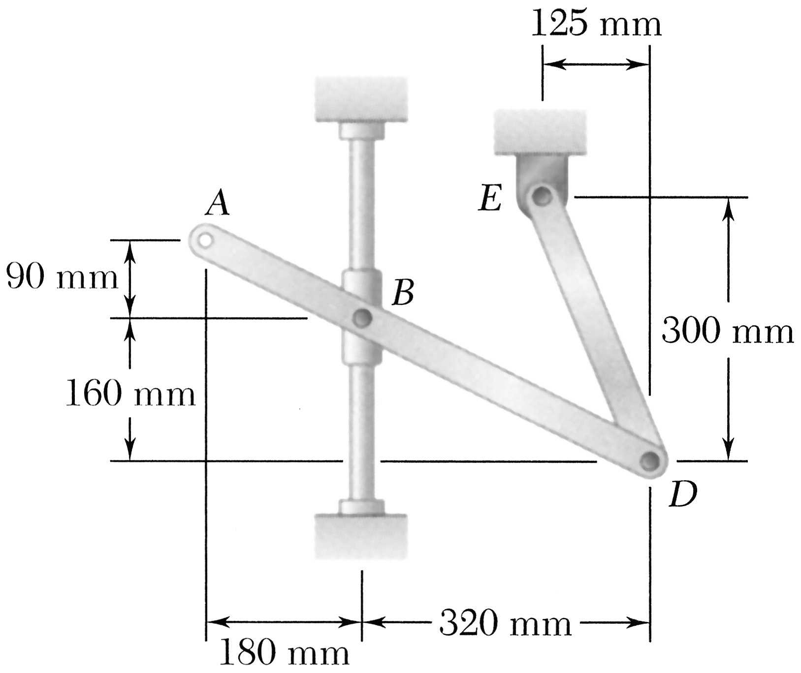 Solved Arm ABD is connected by pins to a collar at B and to