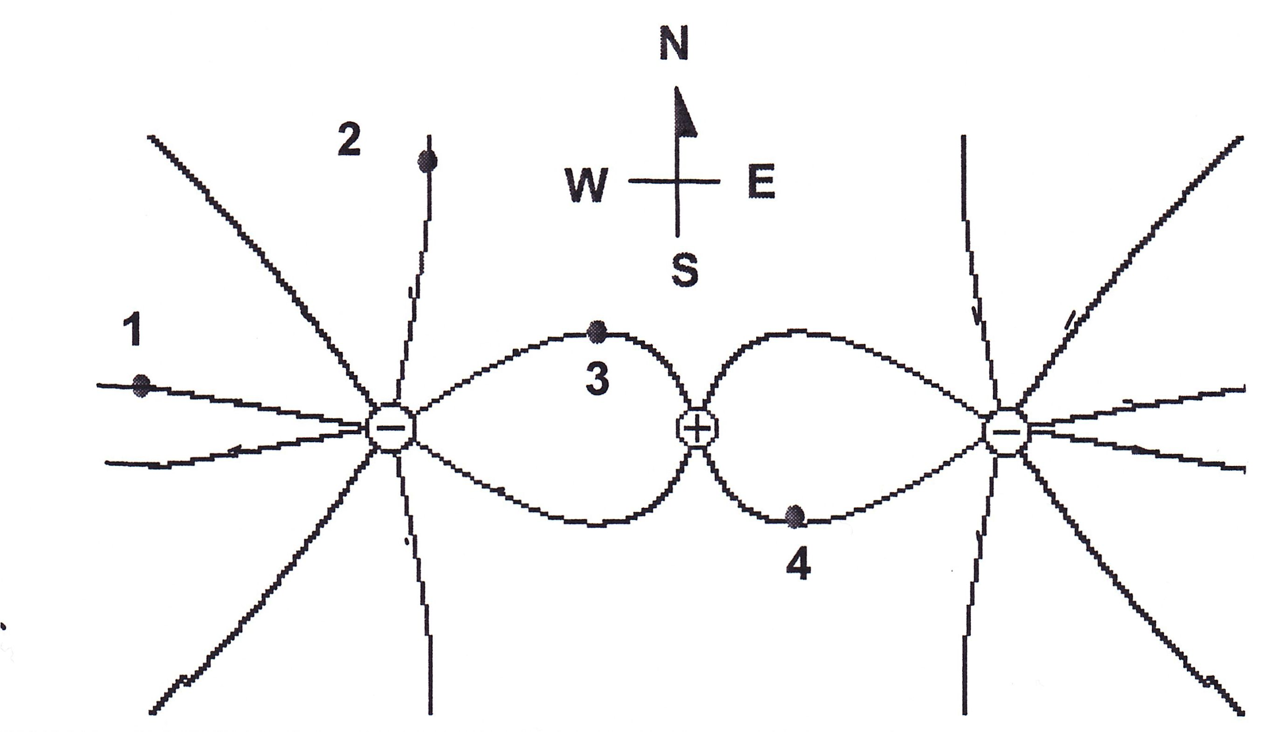 Solved The figure below shows the electric field lines for