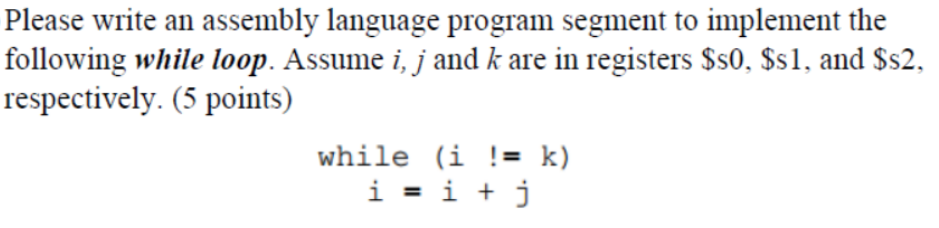 Solved Please write an assembly language program segment to | Chegg.com