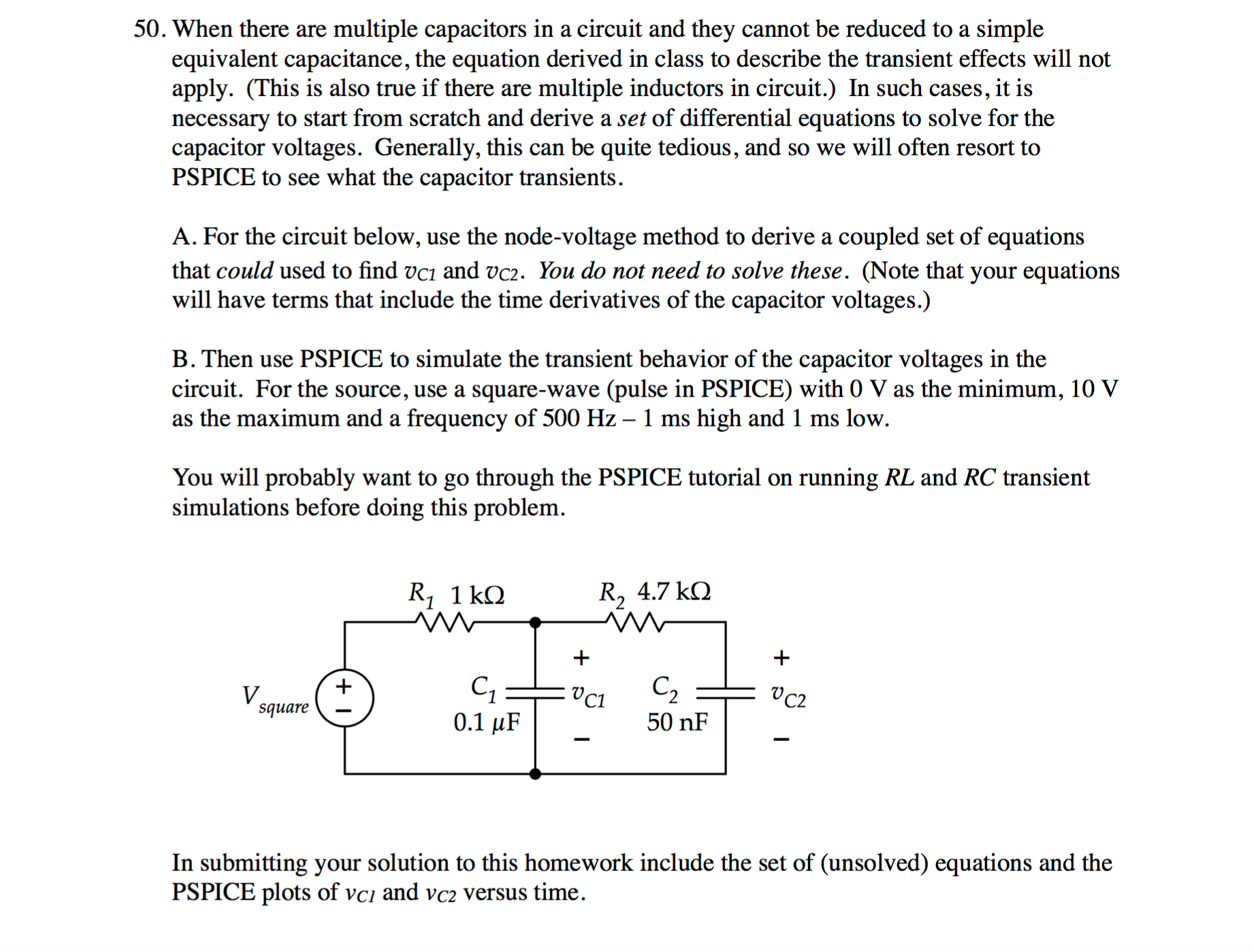 Solved When there are multiple capacitors in a circuit and | Chegg.com
