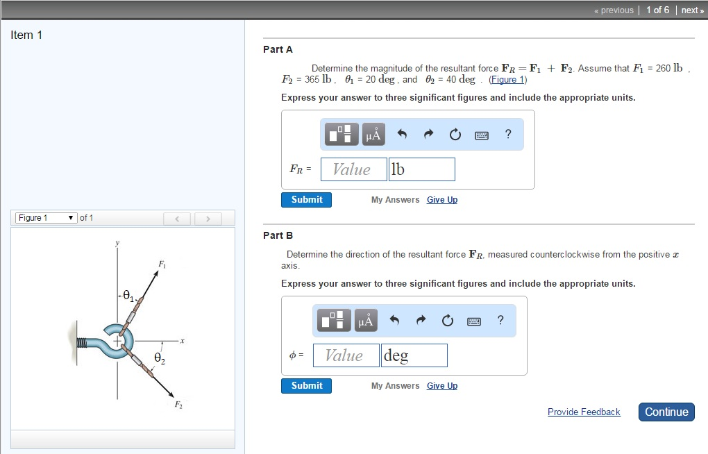 Solved Determine The Magnitude Of The Resultant Forte F R