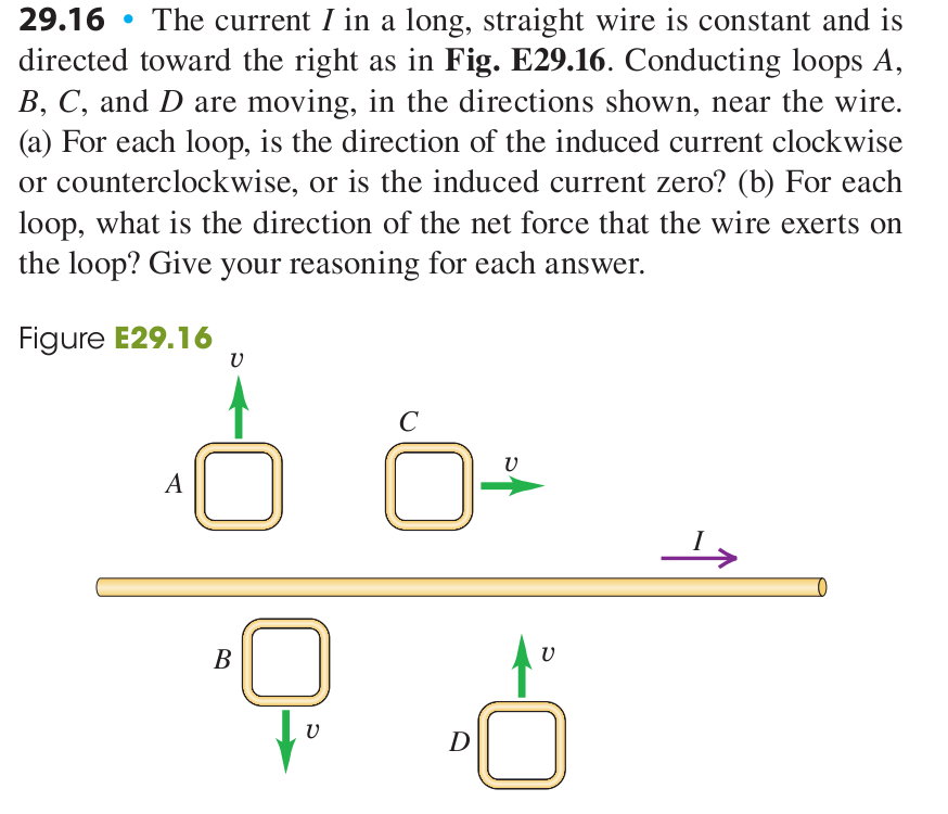 Solved The current I in a long, straight wire is constant | Chegg.com