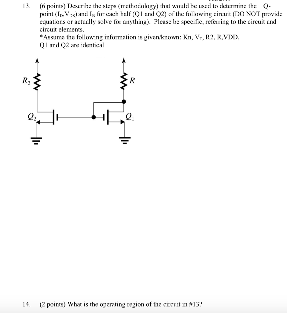 Solved 13 6 points) Describe the steps (methodology) that | Chegg.com