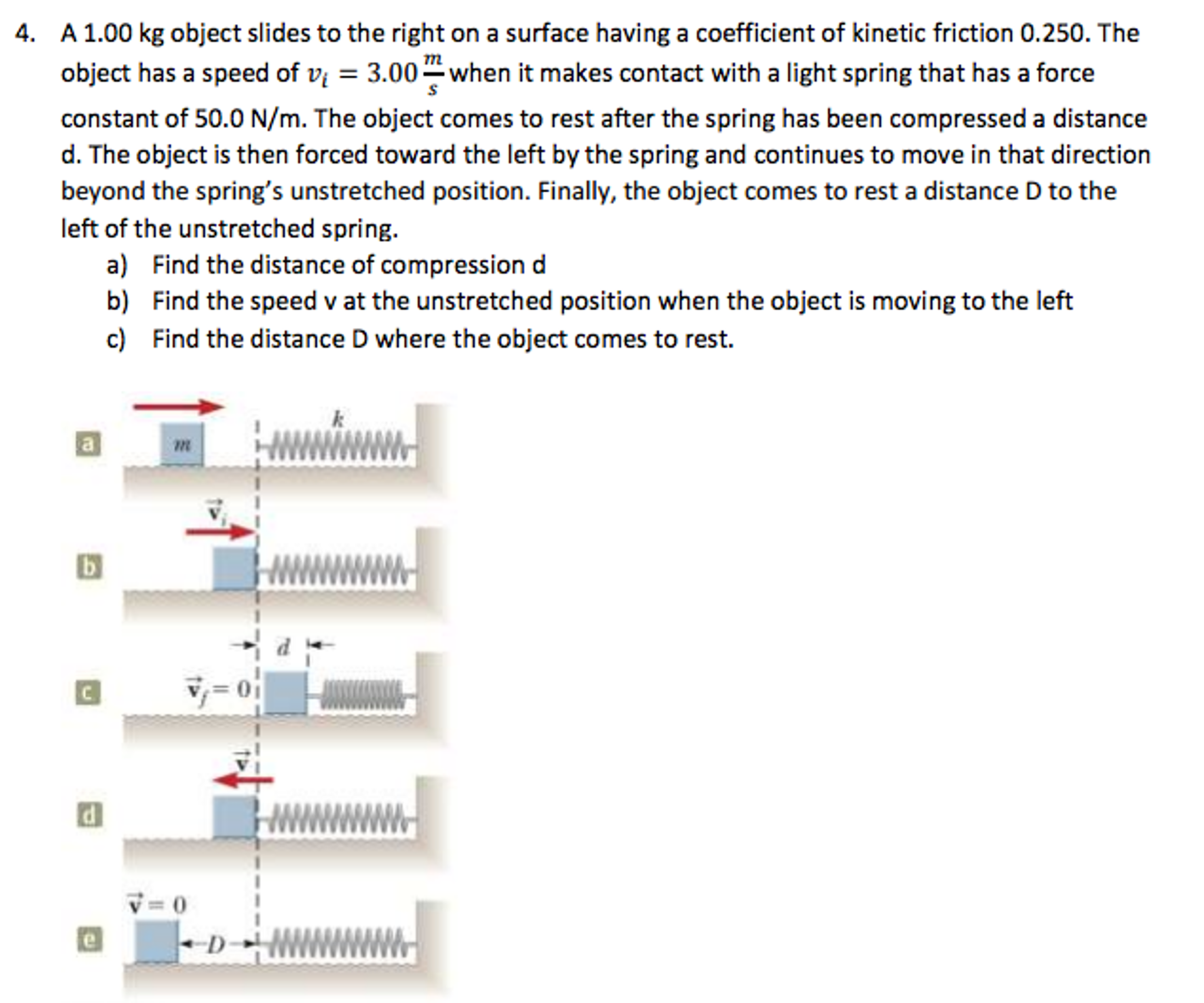 solved-a-1-00-kg-object-slides-to-the-right-on-a-surface-chegg