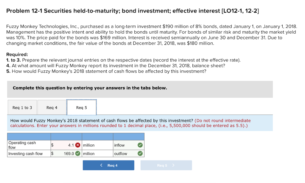 Solved Problem 121 Securities heldtomaturity; bond