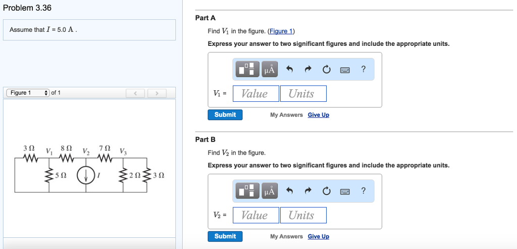 Solved Problem 3.36 Assume that I- 5.0 A igure 1 of 1 3 n 8 | Chegg.com