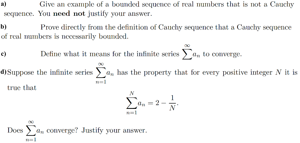 definition of cauchy sequence