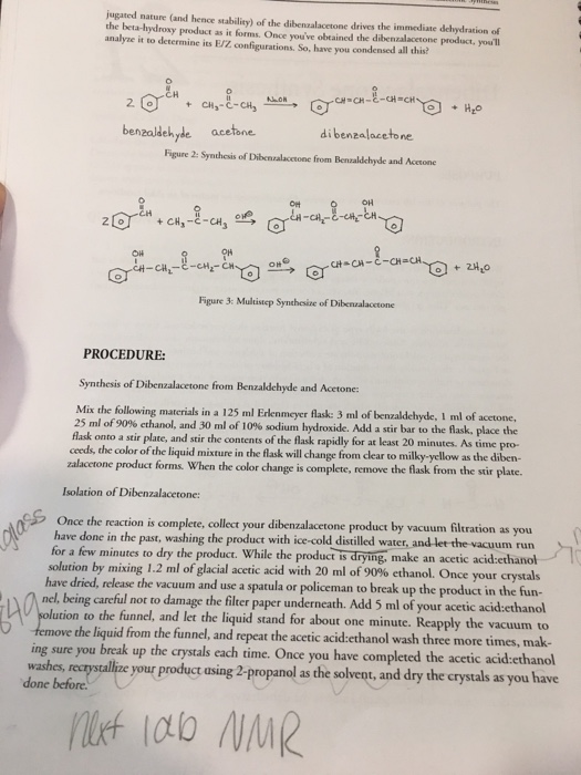 Solved Dibenzalacetone Synthesis PURPOSE: Purpose Of This | Chegg.com