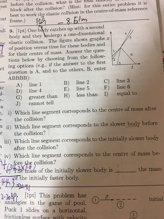 Solved One body catches up with a second body and they | Chegg.com