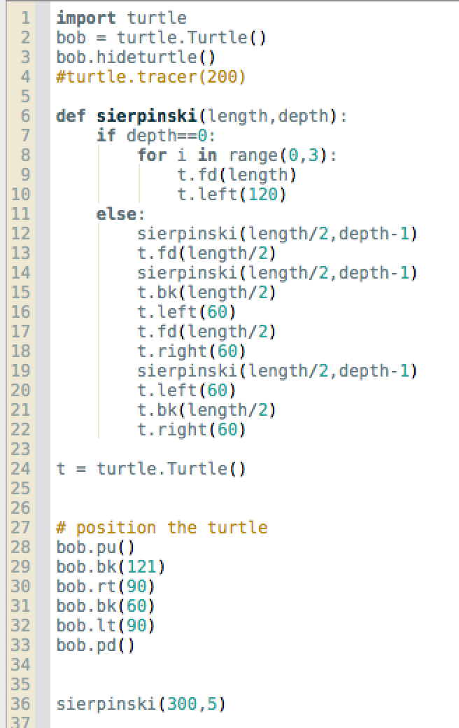 Solved Write A Python Program That Draws A Binary Tree Using | Chegg.com