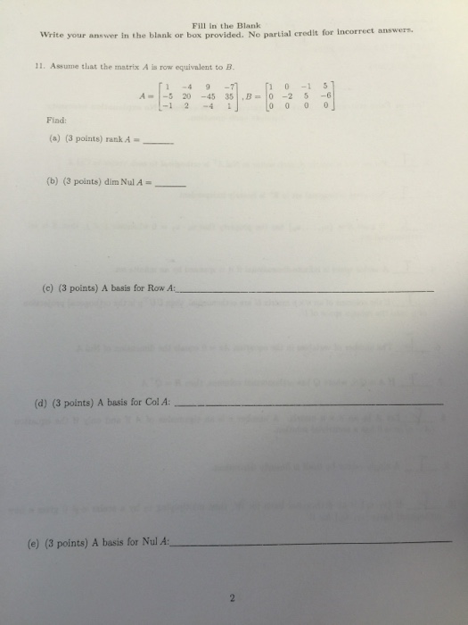 Solved Write your answer in the blank or box provided. No | Chegg.com