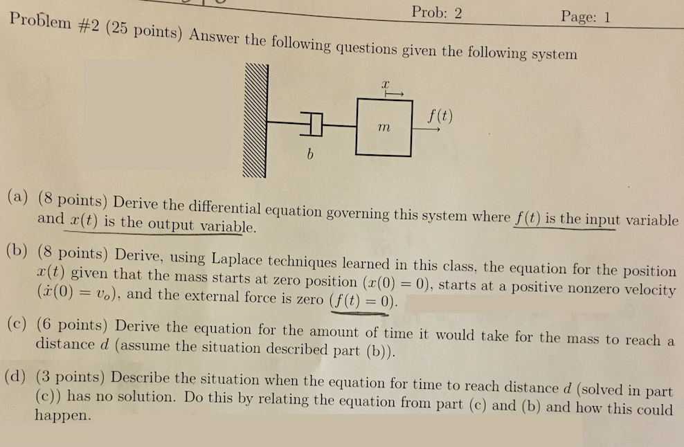 Solved Prob: 2 age: 1 Problem #2 points) Answer the | Chegg.com