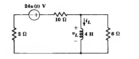 Solved For the circuit shown, find iL(t) and vl(t) for all | Chegg.com