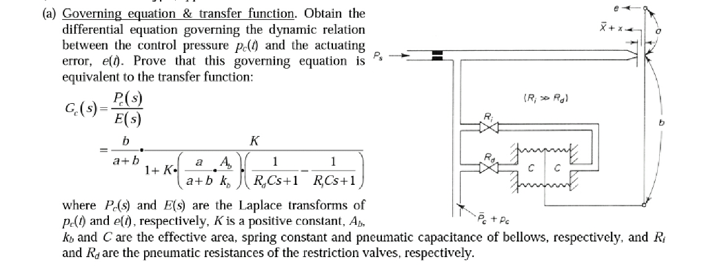 SPRING 2018 PROBLEM PNEUMATIC PID CONTROLLER Page 1/2 | Chegg.com