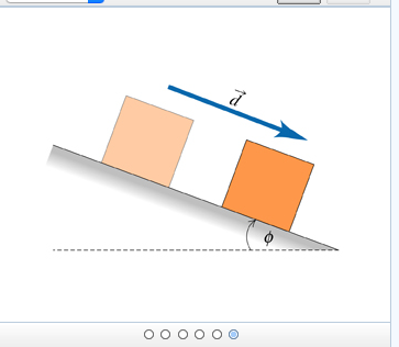 Solved A Box Of Weight W=2.0n Accelerates Down A Rough Plane 