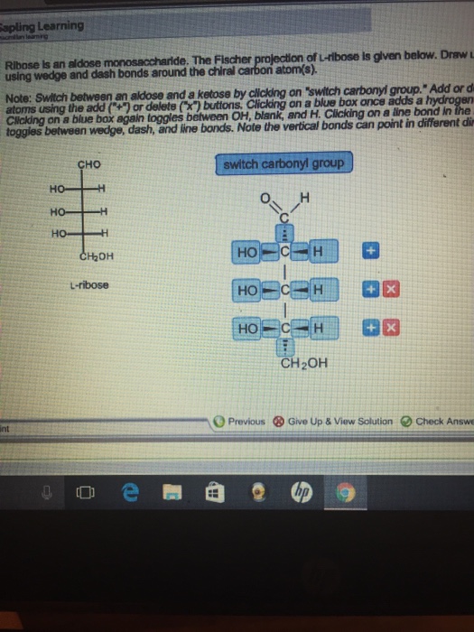 Ribose Fischer Projection