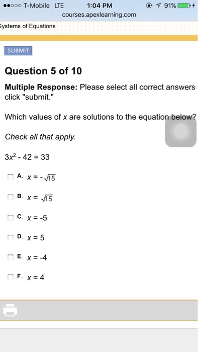 solved-which-values-of-x-are-solutions-to-the-equation-chegg