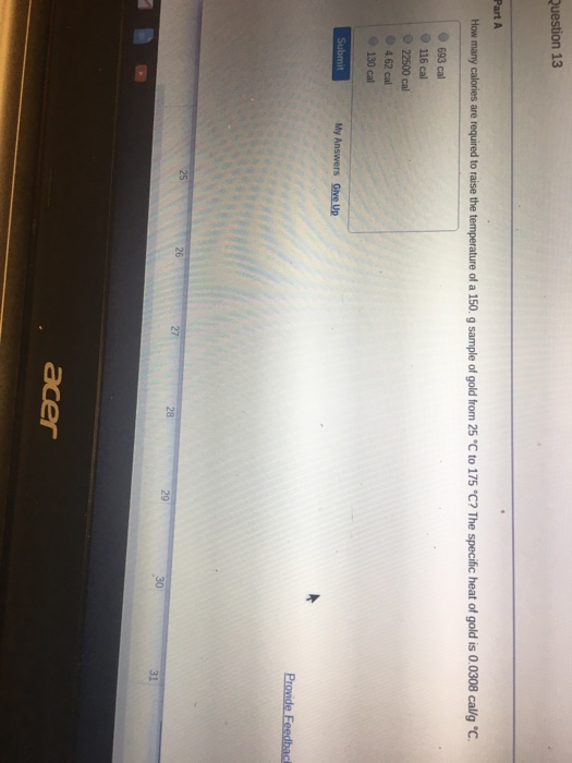 Solved How many calories are required to raise the