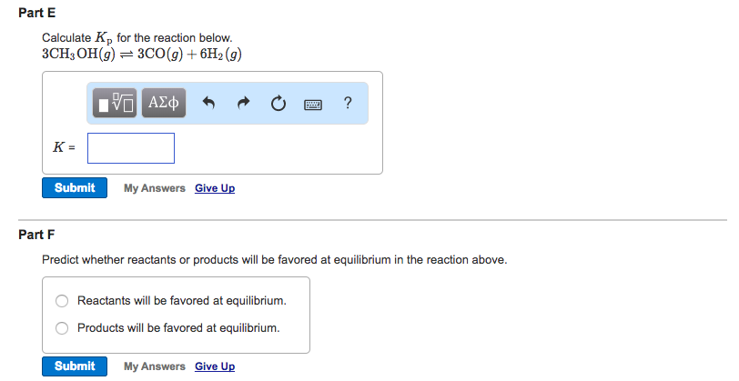 Solved The reaction below has an equilibrium constant of | Chegg.com
