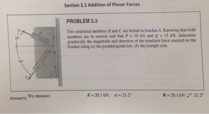 Solved Two Structural Members B And C Are Bolted To | Chegg.com