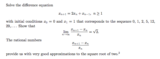 Solved Solve The Difference Equation Xn 1 2xn Xn 1 N