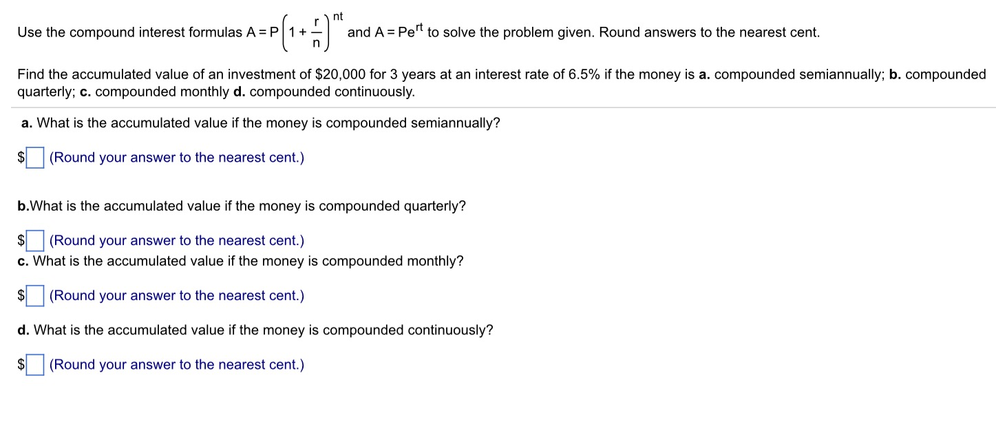 Formula A=P(1+R/N)^Nt - pametno