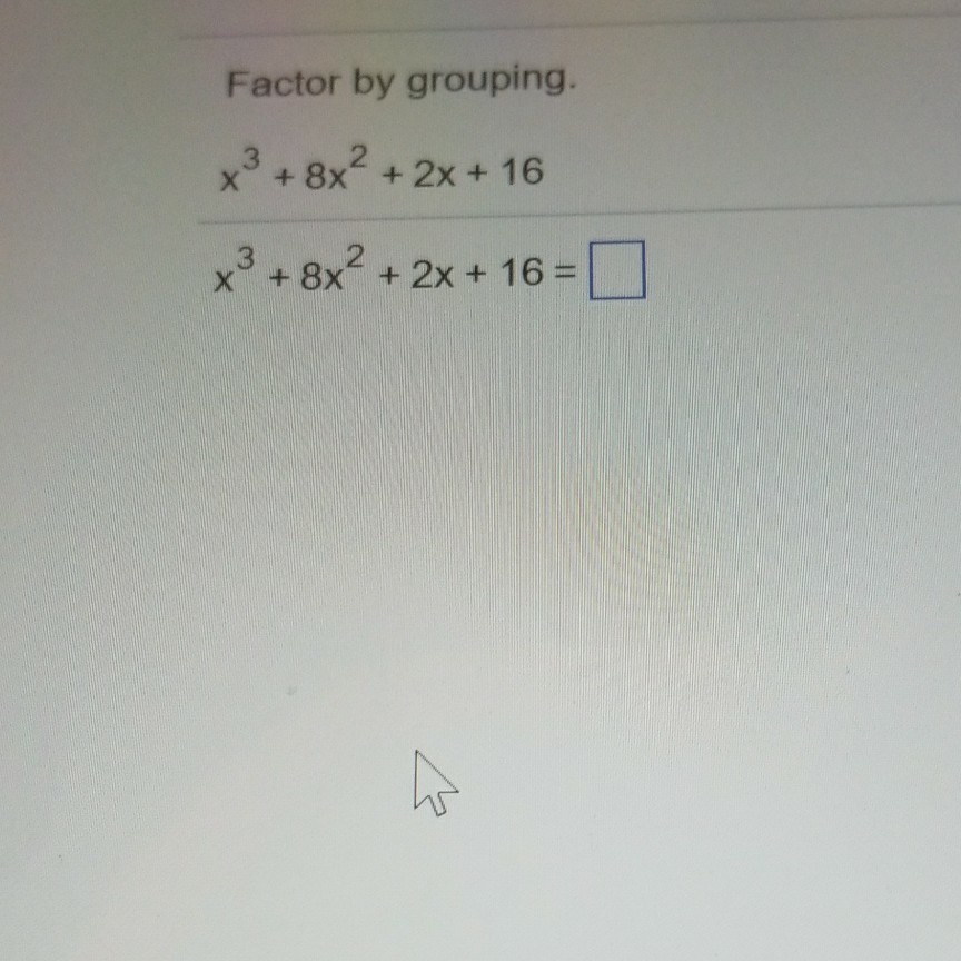 factor x 3 7x 2 8x 16