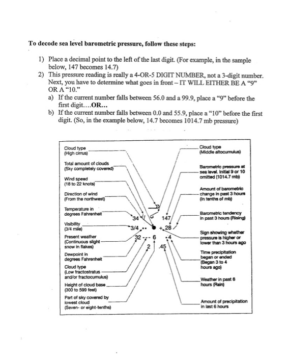 Solved To detect sea level barometric pressure, follow these