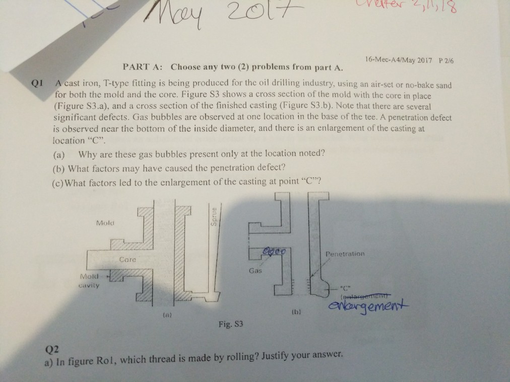 Solved 16 Mec A4 May 2017 P 2 6 Parta Choose Any Two 2