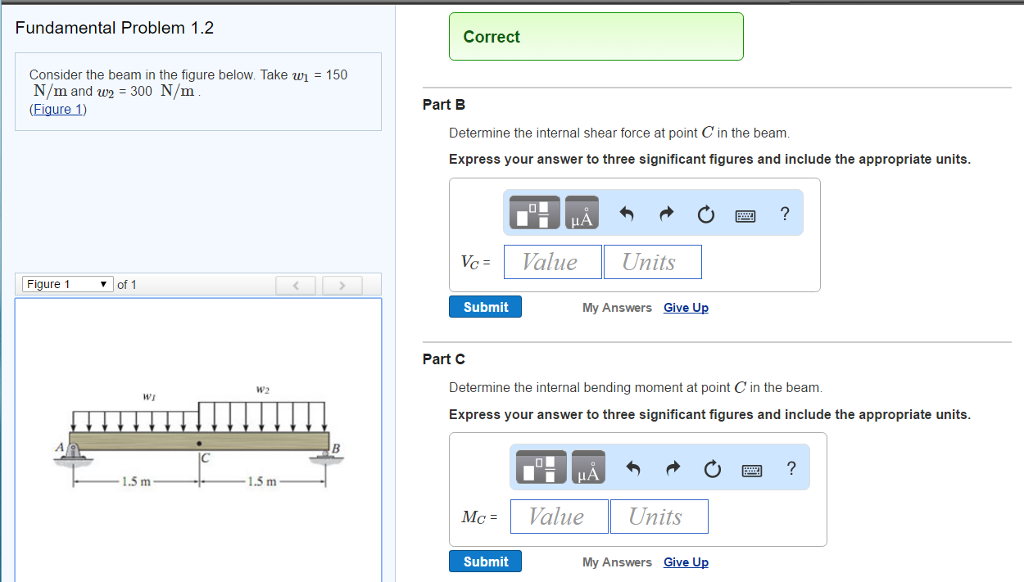 solved-consider-the-beam-in-the-figure-below-take-w-1-150-chegg