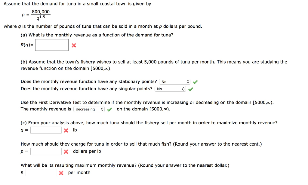 Solved Assume that the demand for tuna in a small coastal Solved Assume that the demand for tuna in a small coastal