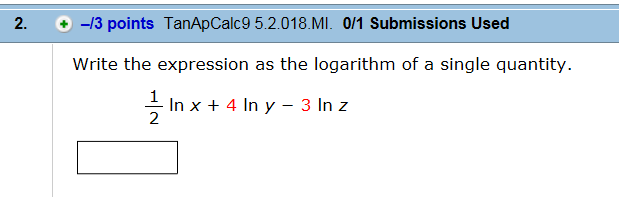 Write The Expression As A Single Logarithm Solved Write the expression as the logarithm of a single | Chegg.com
