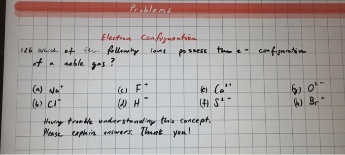 Solved Which Of The Following Ions Possess The E 9408