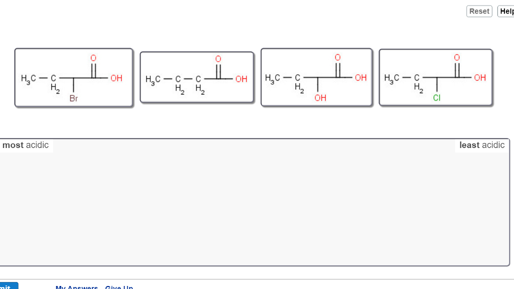 Solved Rank The Following Compounds From Most Acidic (rank | Chegg.com