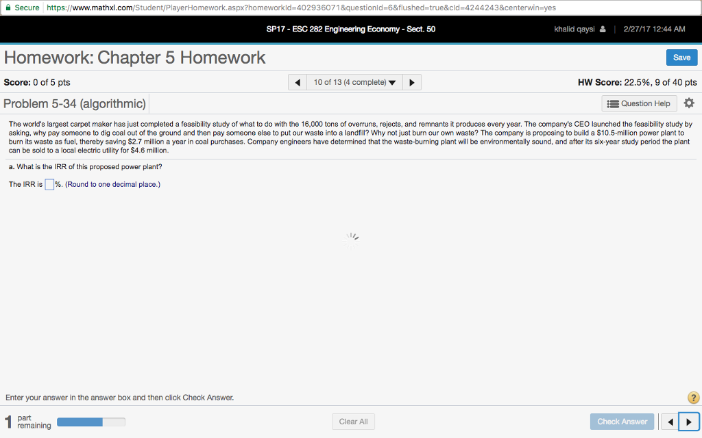Solved The world's largest carpet maker has just completed a