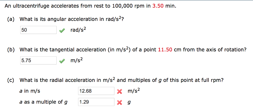 solved-an-ultracentrifuge-accelerates-from-rest-to-100-000-chegg