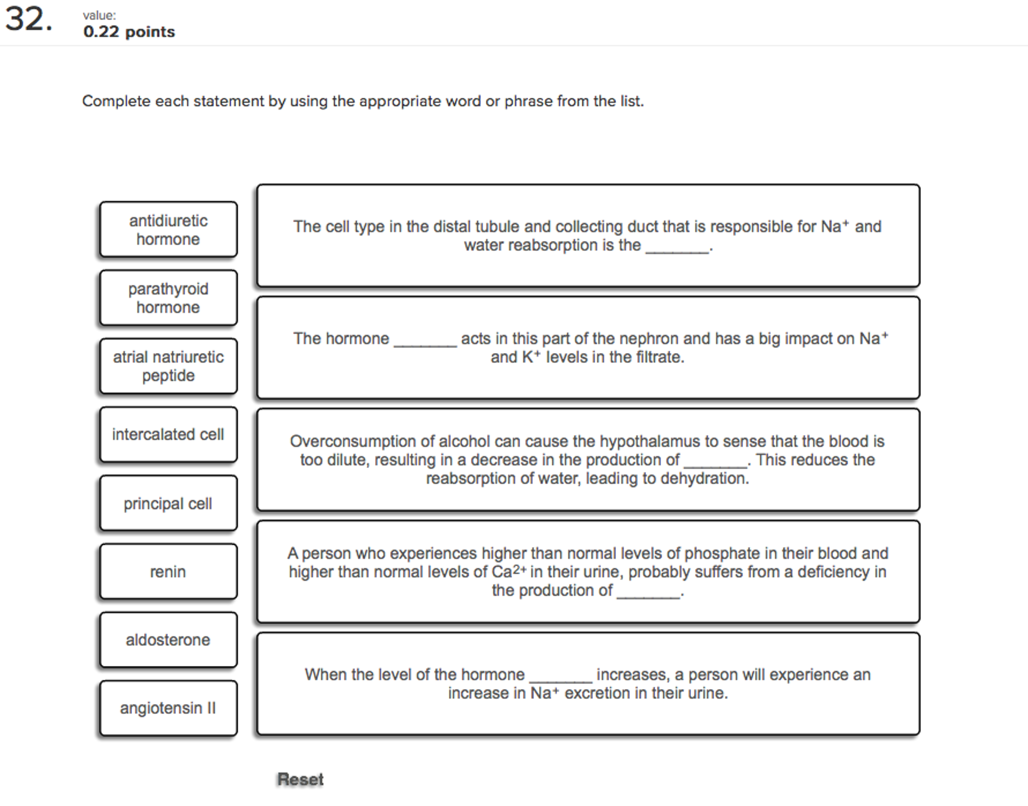 Solved Complete each statement by using the appropriate word | Chegg.com