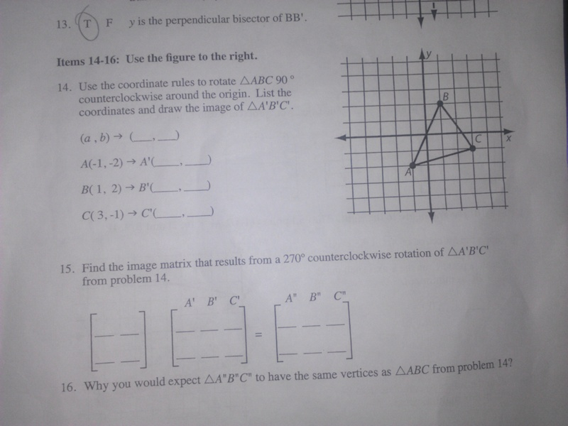 The vertices of Delta ABC are A(-1, 1), B(0, 3), and | Chegg.com