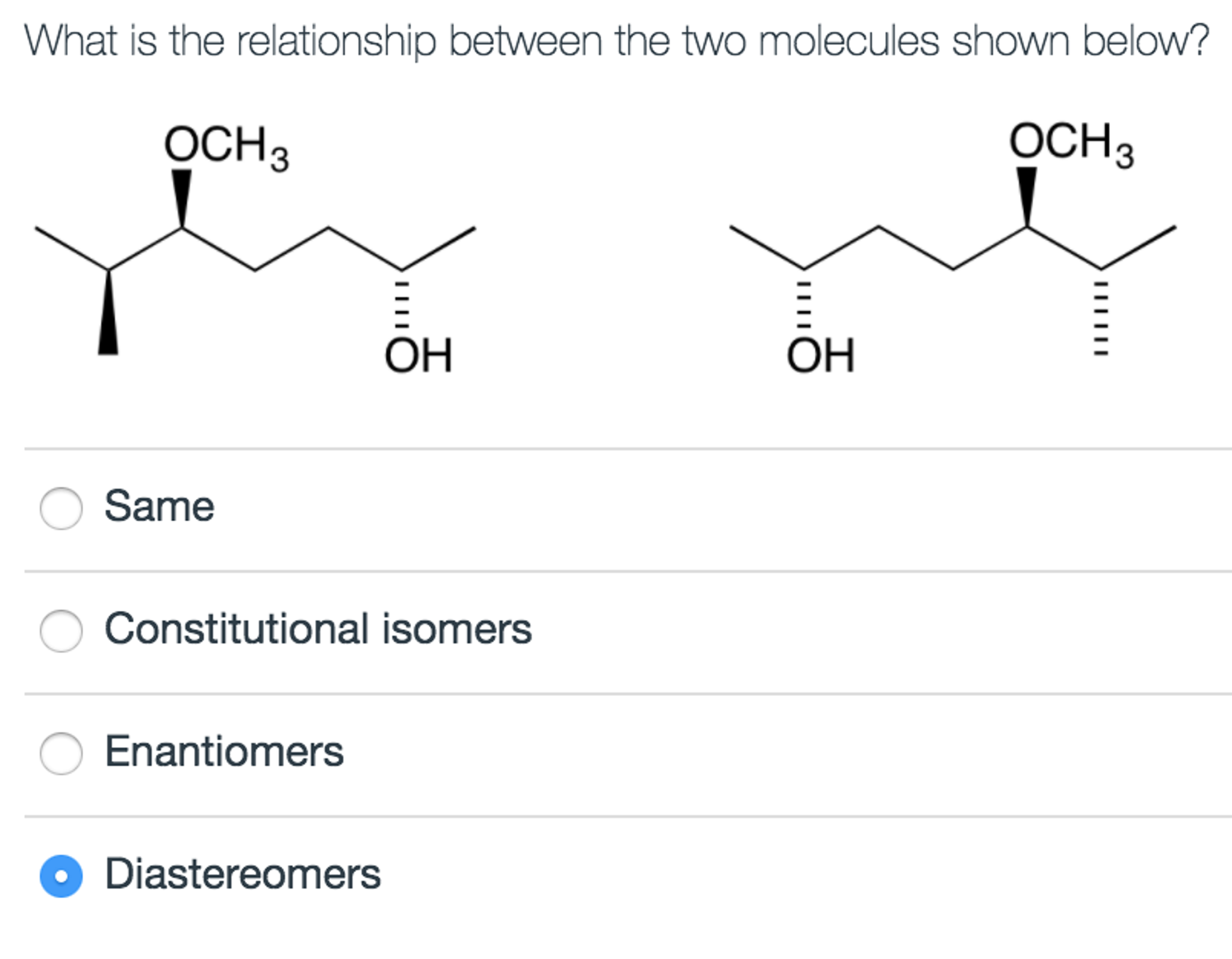 Solved What Is The Relationship Between The Two Molecules 9103